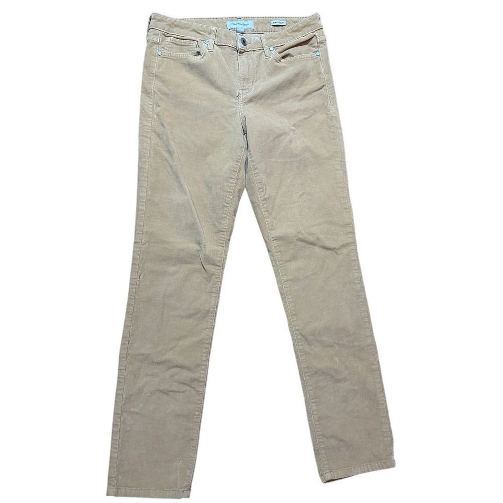 Calvin Klein Ultimate Skinny‎ Corduroy Womens Pants Camel Tan Low rise Sz 8